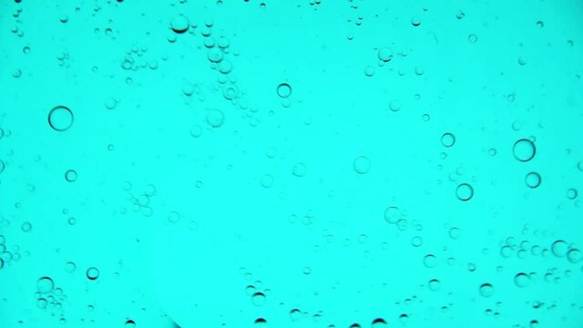 Oil bubbles in slow motion, gradient lighting, macro, texture for background