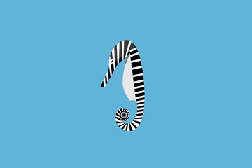 abstract background with lines.sea horses or zebra
