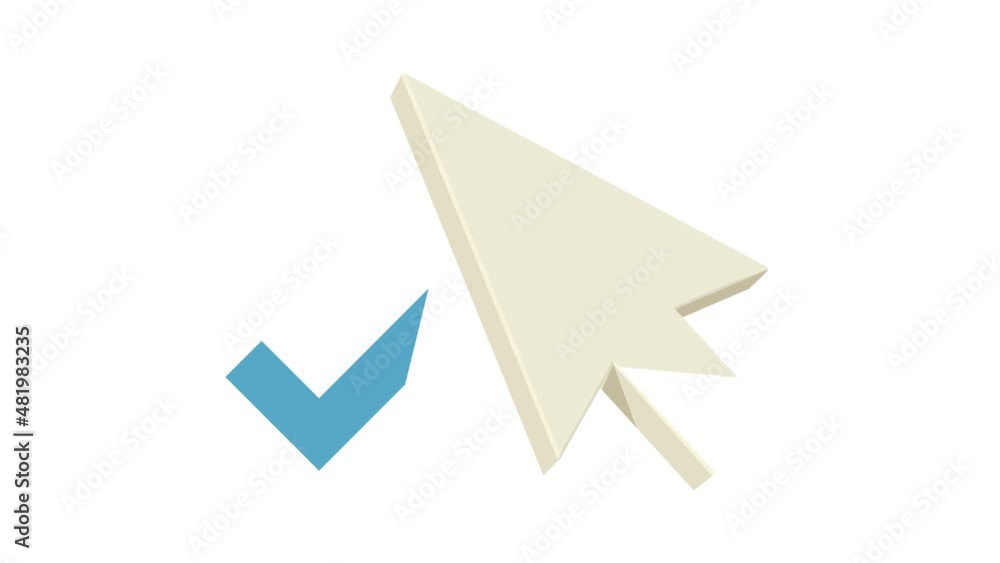 Poster positive pointer icon animation best cartoon object on white background