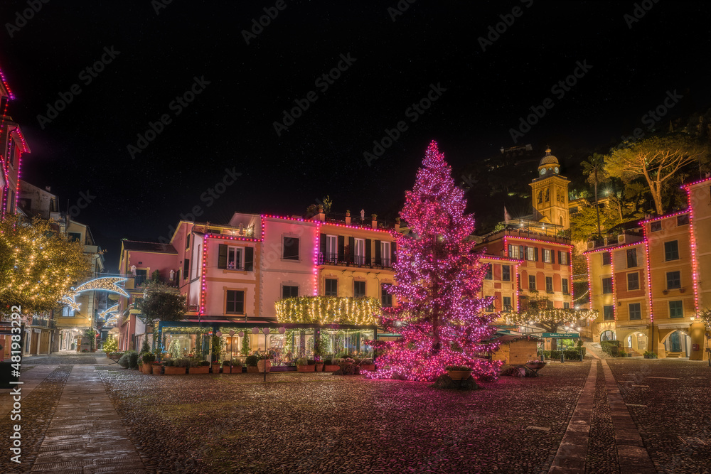 Wall mural christmas in portofino