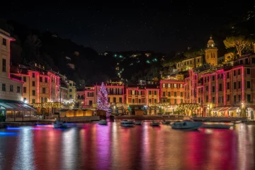 Tuinposter Christmas in Portofino - Genoa - Liguria - Italy © Nazario
