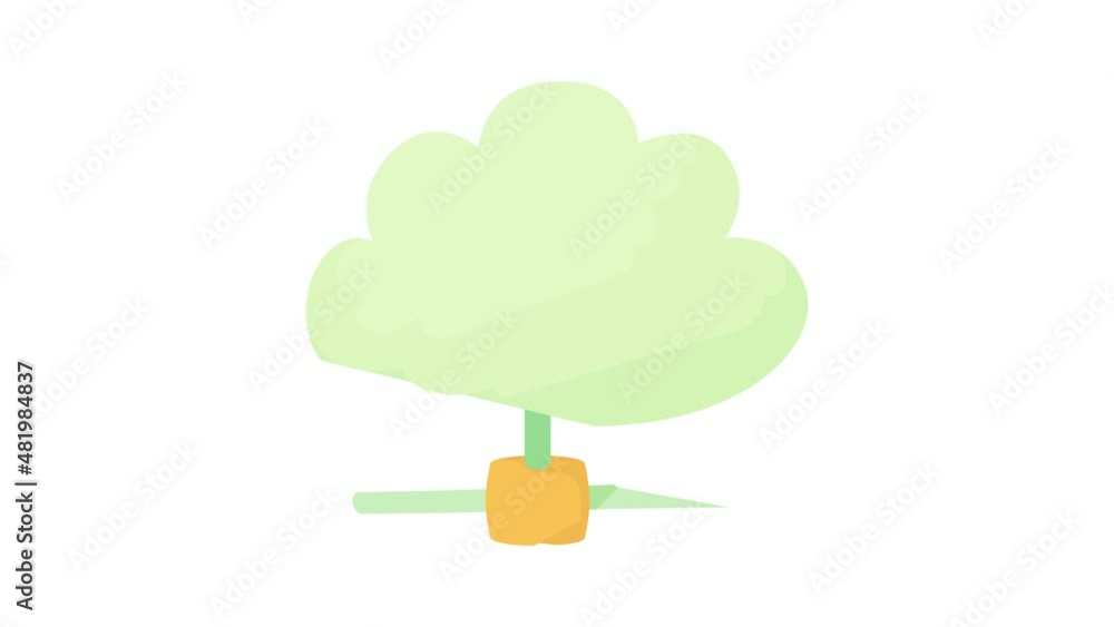 Poster cloud database icon animation best cartoon object on white background