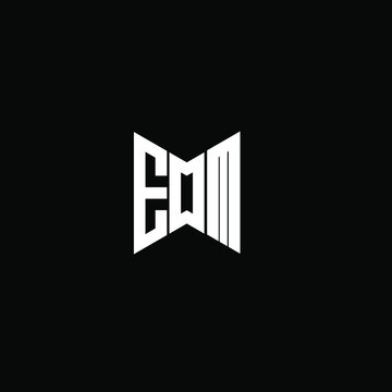 EDM letter logo creative design. EDM unique design, EOM letter logo creative design. EOM unique design