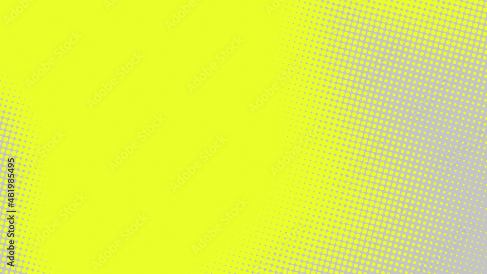 Poster dots halftone yellow gray color pattern gradient texture background.