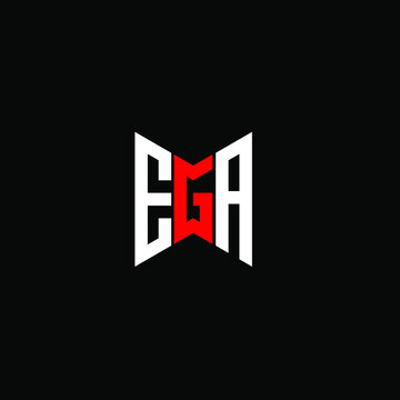 EGA letter logo creative design. EGA unique design
