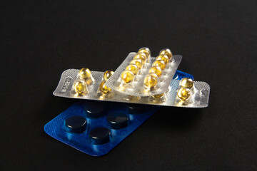 Tablets in packs. Medicines for the treatment of diseases 