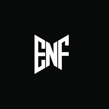 ENF letter logo creative design. ENF unique design