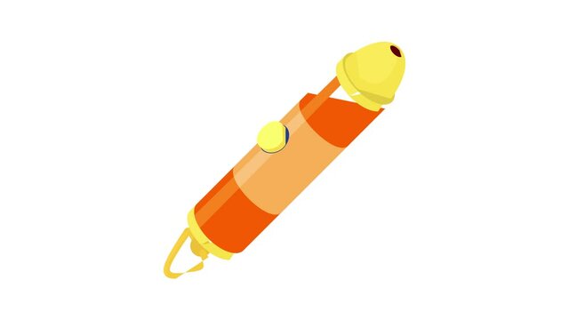 Laser flashlight icon animation best cartoon object on white background
