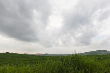 Obraz premium Rain clouds in rainy season