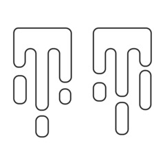 Tears vector icon.Outline vector icon isolated on white background tears.