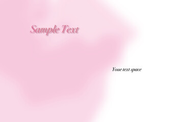 フレーム素材　パステルカラーの滲み　ピンク