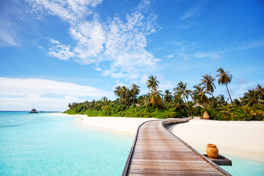 Beautiful tropical beach at Maldives