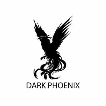 phoenix design animal logo vector