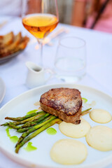 Grilled rump of lamb