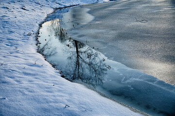 Obraz premium Frozen lake