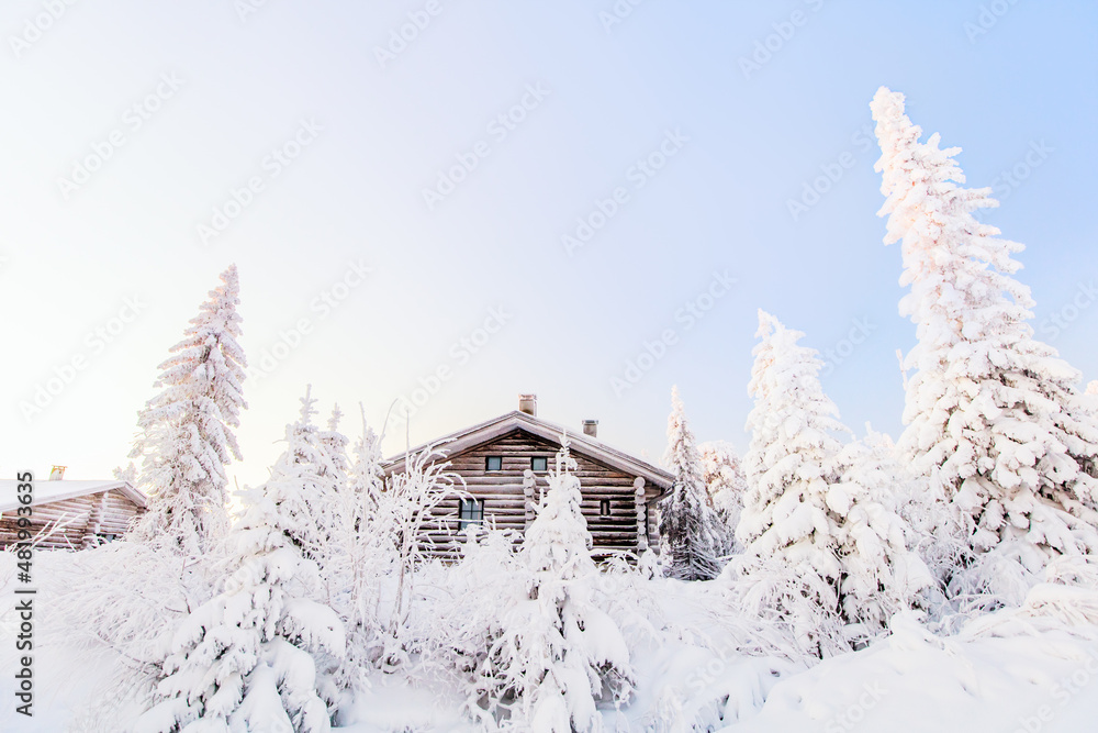 Wall mural Winter landscape in Finland