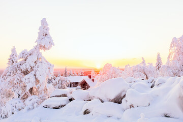 Winter landscape in Finland