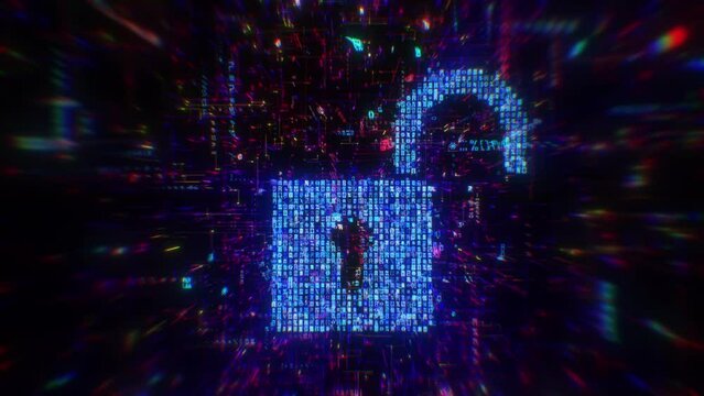 Unlocked Digital Security Data FHD Background Loop