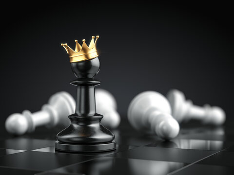 A Man Hand with a Chess Piece in a Board Game. Opening of the Chess Game  with the Move of the White King Pawn E2-e4, Copy Space on Stock Image -  Image