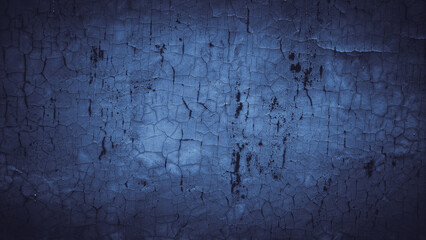 abstract blue grungy cement concrete wall texture background