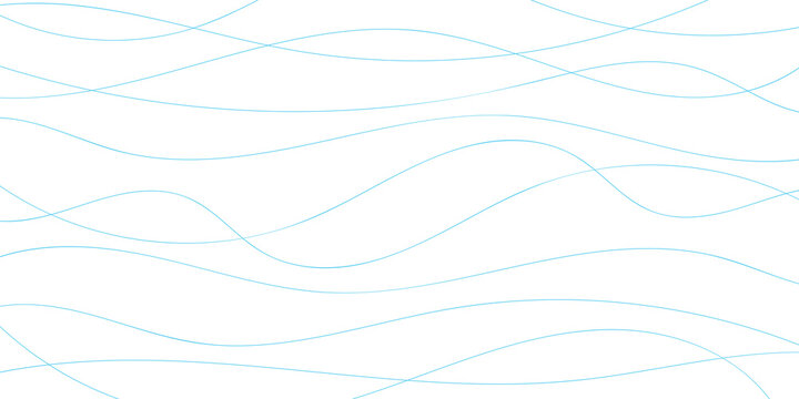 Thin line wavy abstract vector background. Curve wave seamless pattern. Line art striped graphic template. Vector illustration.	
