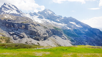 Beautiful summer mountain landscape in mountain range dolomite, Beautiful natural landscape in the summer time.