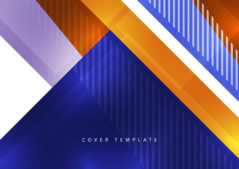 Abstract business template. Brochure layout, modern cover design annual report, poster, A4 flyer with rectangles, triangles, squares diagonal lines. Vector