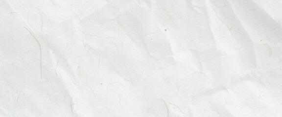 Brown wrinkled paper, Japanese handmade mulberry crumpled paper texture background, banner, wallpaper, poster