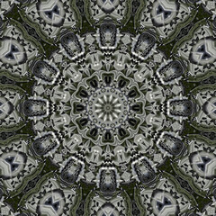 3d effect - abstract polygonal geometric fractal pattern