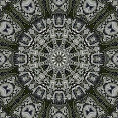 3d effect - abstract polygonal geometric fractal pattern
