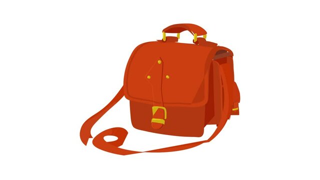 Postal bag icon animation best cartoon object on white background