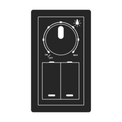 Socket of switch vector icon.Black vector icon isolated on white background socket of switch.