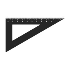 Ruler vector icon.Black vector icon isolated on white background ruler.