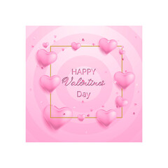 Decent Happy valentine day card design