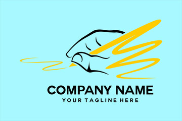 Obraz premium pen scribble logo by hand 