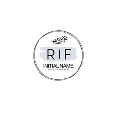 RF Hand drawn wedding monogram logo