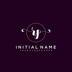 Obraz premium RP Beautiful handwriting logo or wedding monograms collection