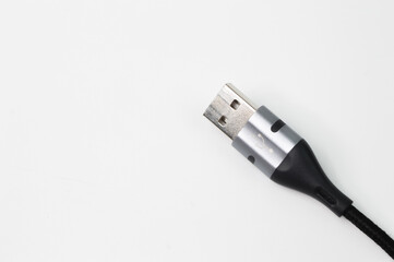 Smartphone usb cable isolated on a white background