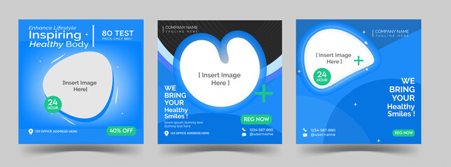 Medical Services Social Media Post | Vector