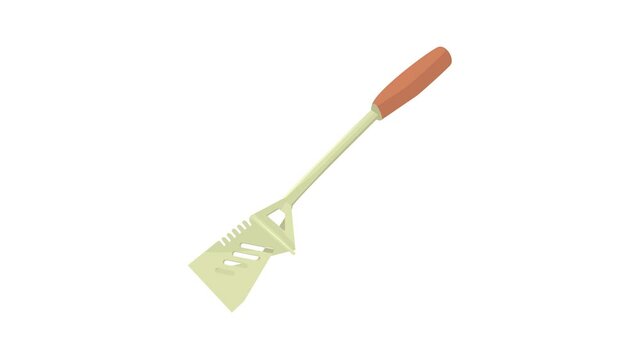 Spatular icon animation best cartoon object on white background