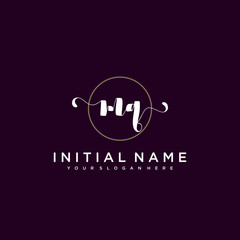MQ Beautiful handwriting logo or wedding monograms collection