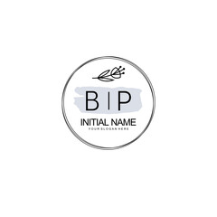 BP Hand drawn wedding monogram logo