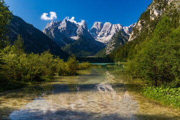 Fototapeta na wymiar Lago di Landro (Dürrensee), South Tyrol, Italy