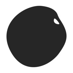 Apricot dried vector icon.Black vector icon isolated on white background apricot dried.