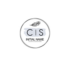 CS Hand drawn wedding monogram logo