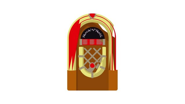 Jukebox icon animation best cartoon object on white background