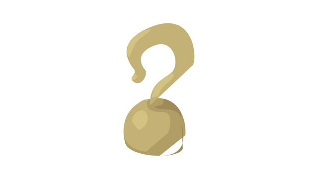 Hook icon animation best cartoon object on white background