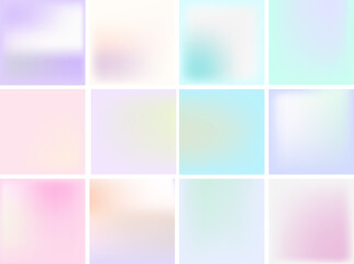 Naklejka premium set of colorful backgrounds