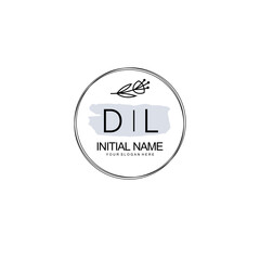 DL Hand drawn wedding monogram logo