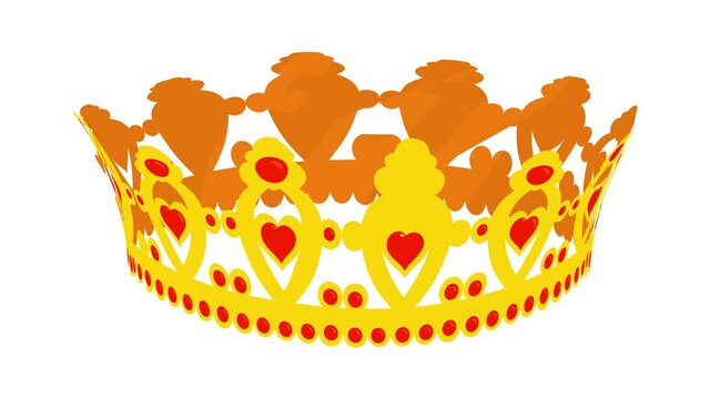 Coronet icon animation best cartoon object on white background
